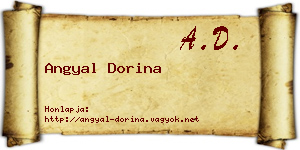 Angyal Dorina névjegykártya